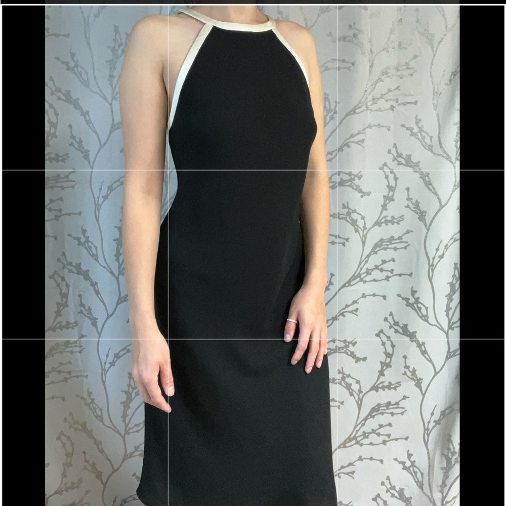 Nine West dress with ivory silk trim